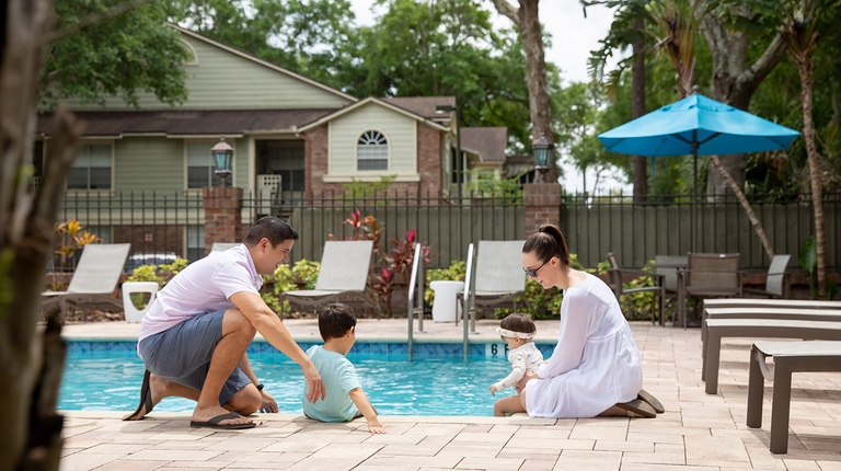 Resort-Inspired Pool and Sundeck