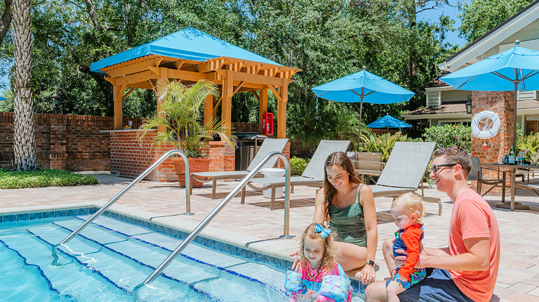 Resort-Inspired Pool and Sundeck