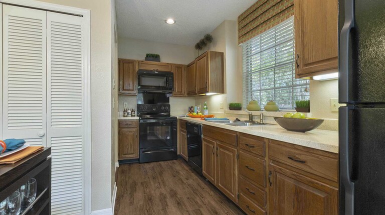 Kitchen with Solid Oak Cabinetry